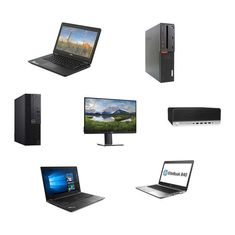Desktops, Notebooks e Monitores Corporativos Usados